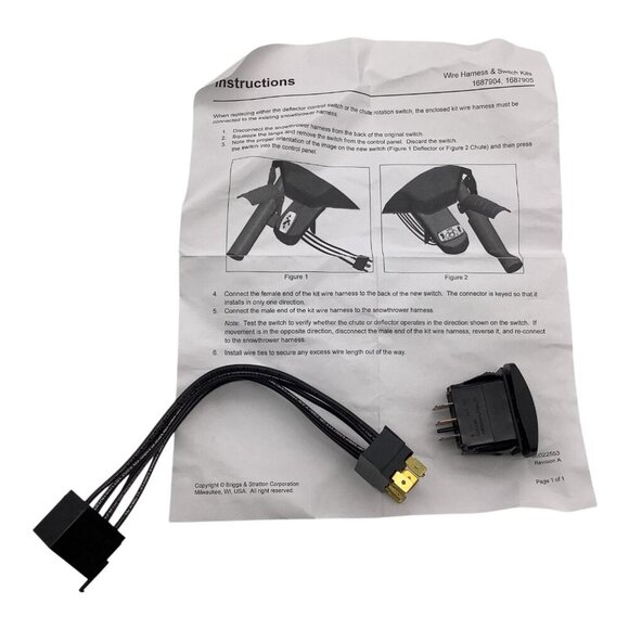 Briggs and Stratton 1687905 Wire Harness Adapter Kit Black - Picture 12 of 12